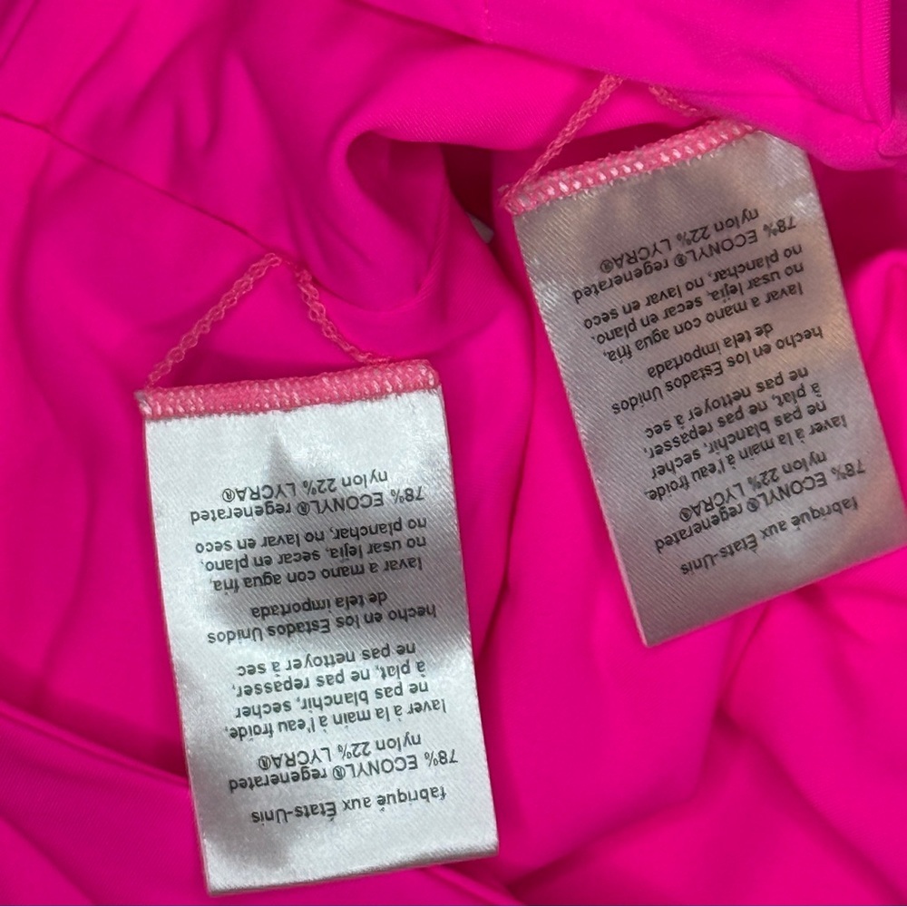 NWT | Mara Hoffman | Bandeau Bikini Set Two-Piece Swimsuit Hot Pink | Size M - Picture 10 of 10